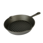 Picture of KITCHEN CRAFT DELUXE CAST IRON ROUND RIBBED GRILL PAN 24CM